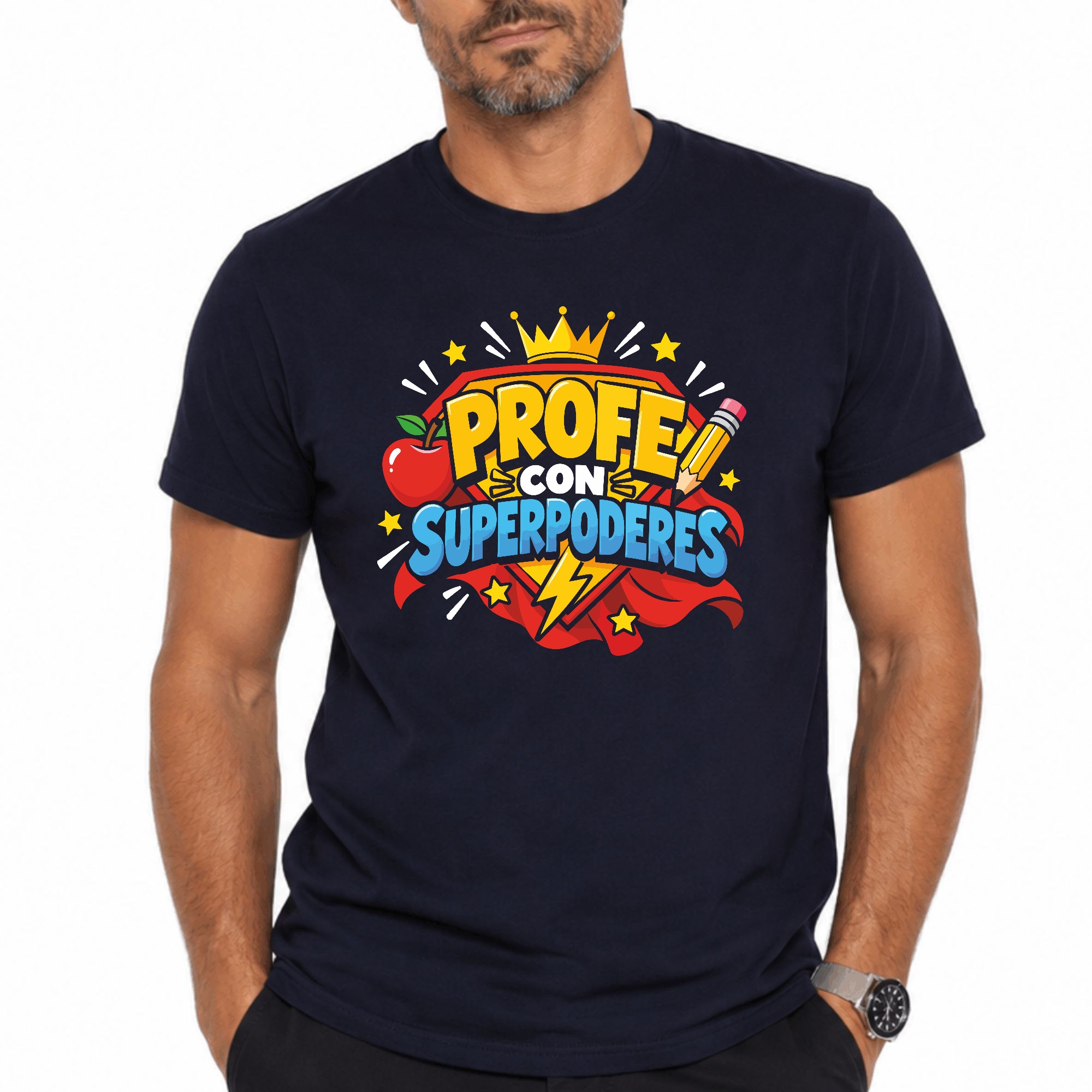 Profe con Superpoderes - Regalo para profesor